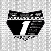Finish Line Number Plate Decal