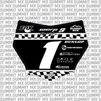 Finish Line Number Plate Decal