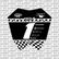 Finish Line Number Plate Decal