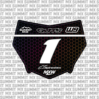 Hex Number Plate Decal