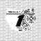 Chrome Hearts Inverted Number Plate Decal