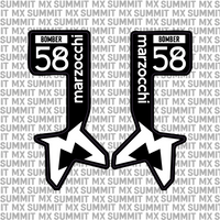 Marzocchi Bomber Fork Tube Decal