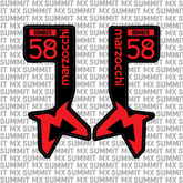 Marzocchi Bomber Fork Tube Decal