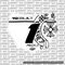Chrome Hearts Number Plate Decal (Inverted)