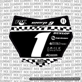 Finish Line Number Plate Decal