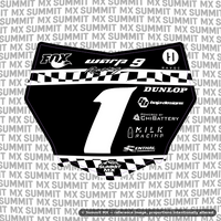Finish Line Number Plate Decal