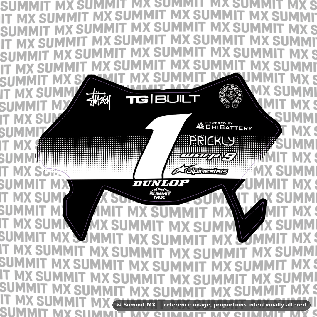 Horizon Number Plate Decal