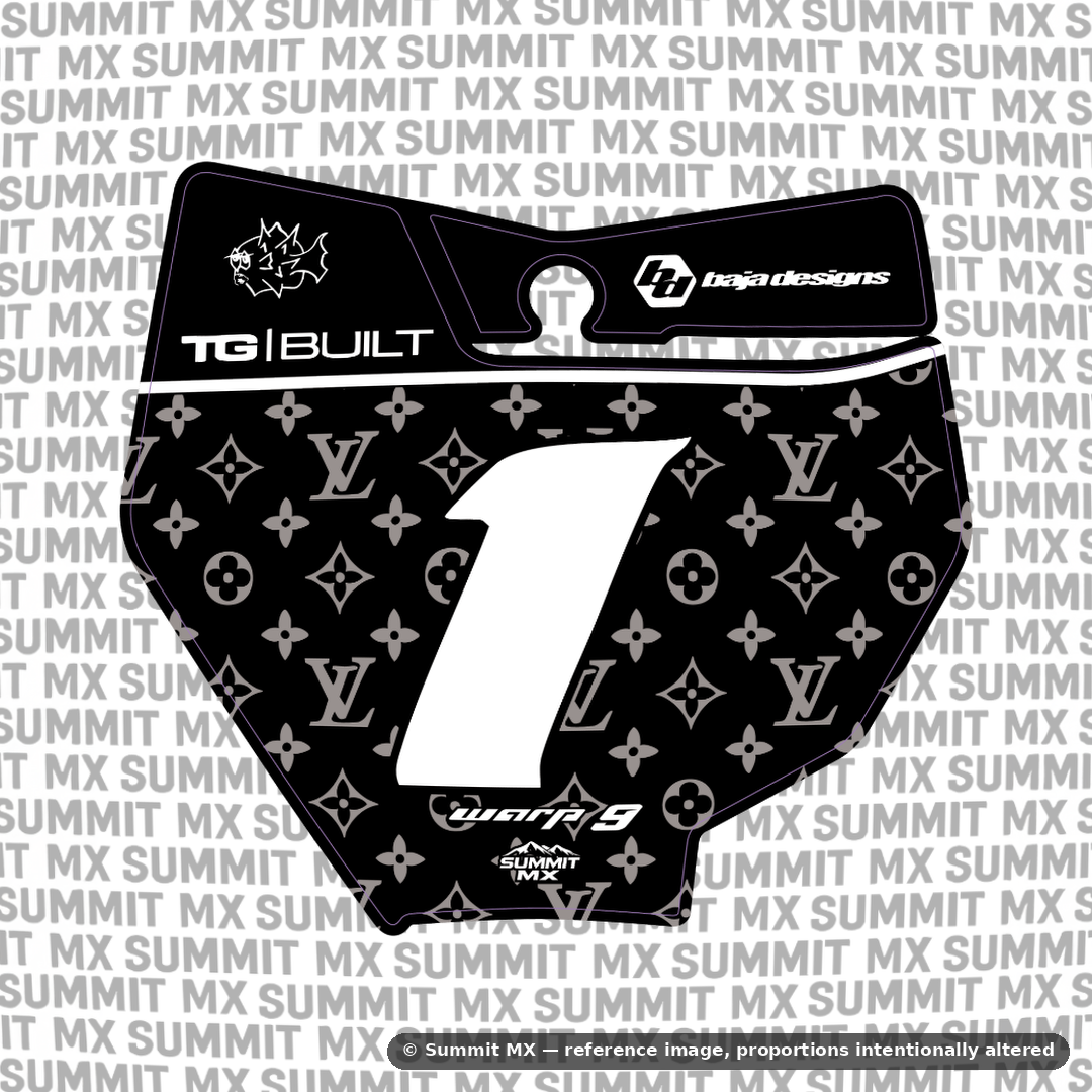 LV Number Plate Decal