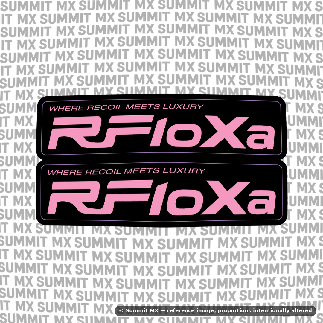RFloXa "Where Recoil Meets Luxury" Fork Tube Decal