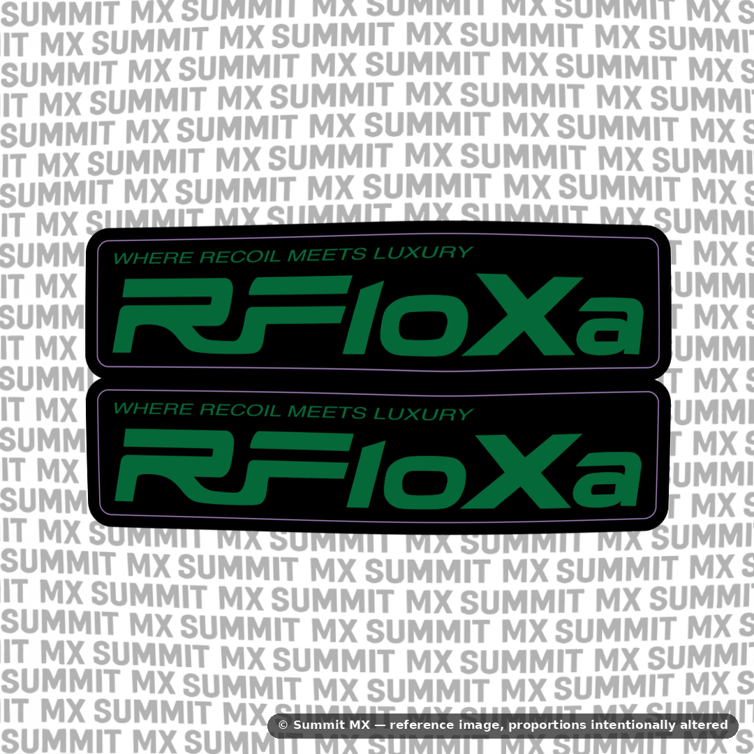 RFloXa "Where Recoil Meets Luxury" Fork Tube Decal