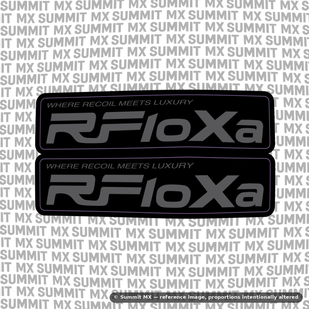 RFloXa "Where Recoil Meets Luxury" Fork Tube Decal