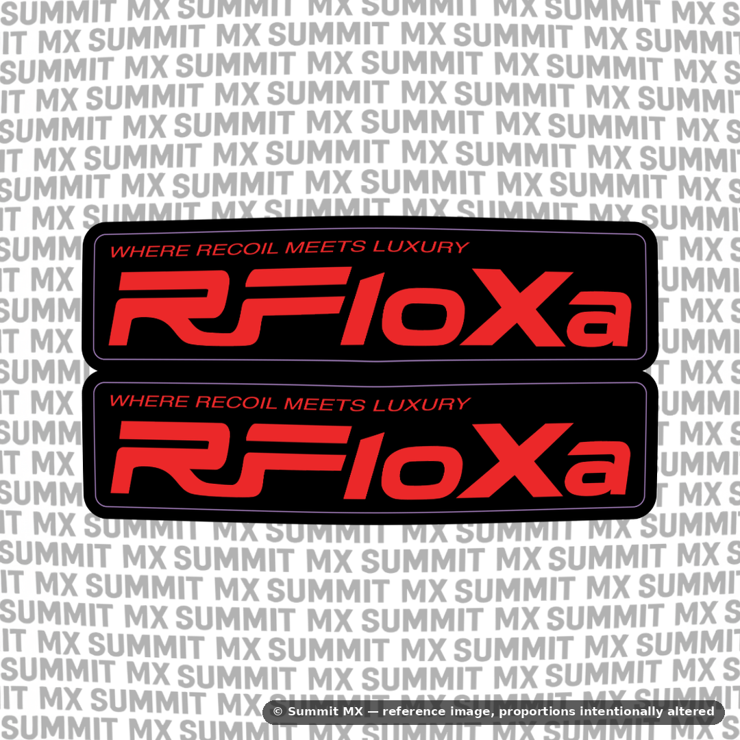 RFloXa "Where Recoil Meets Luxury" Fork Tube Decal
