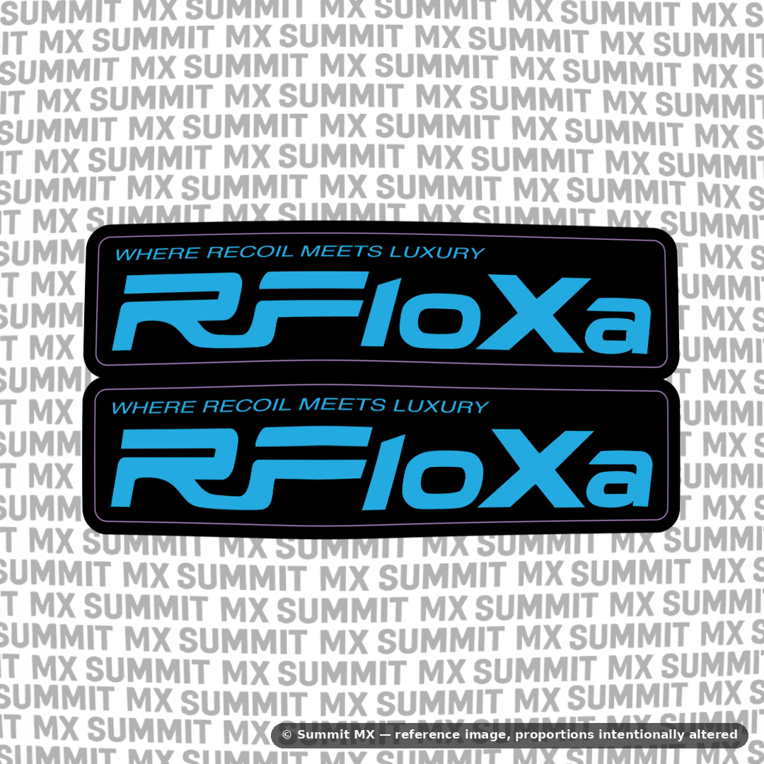 RFloXa "Where Recoil Meets Luxury" Fork Tube Decal