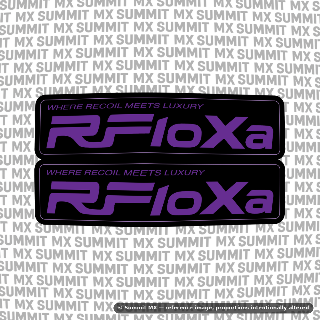 RFloXa "Where Recoil Meets Luxury" Fork Tube Decal