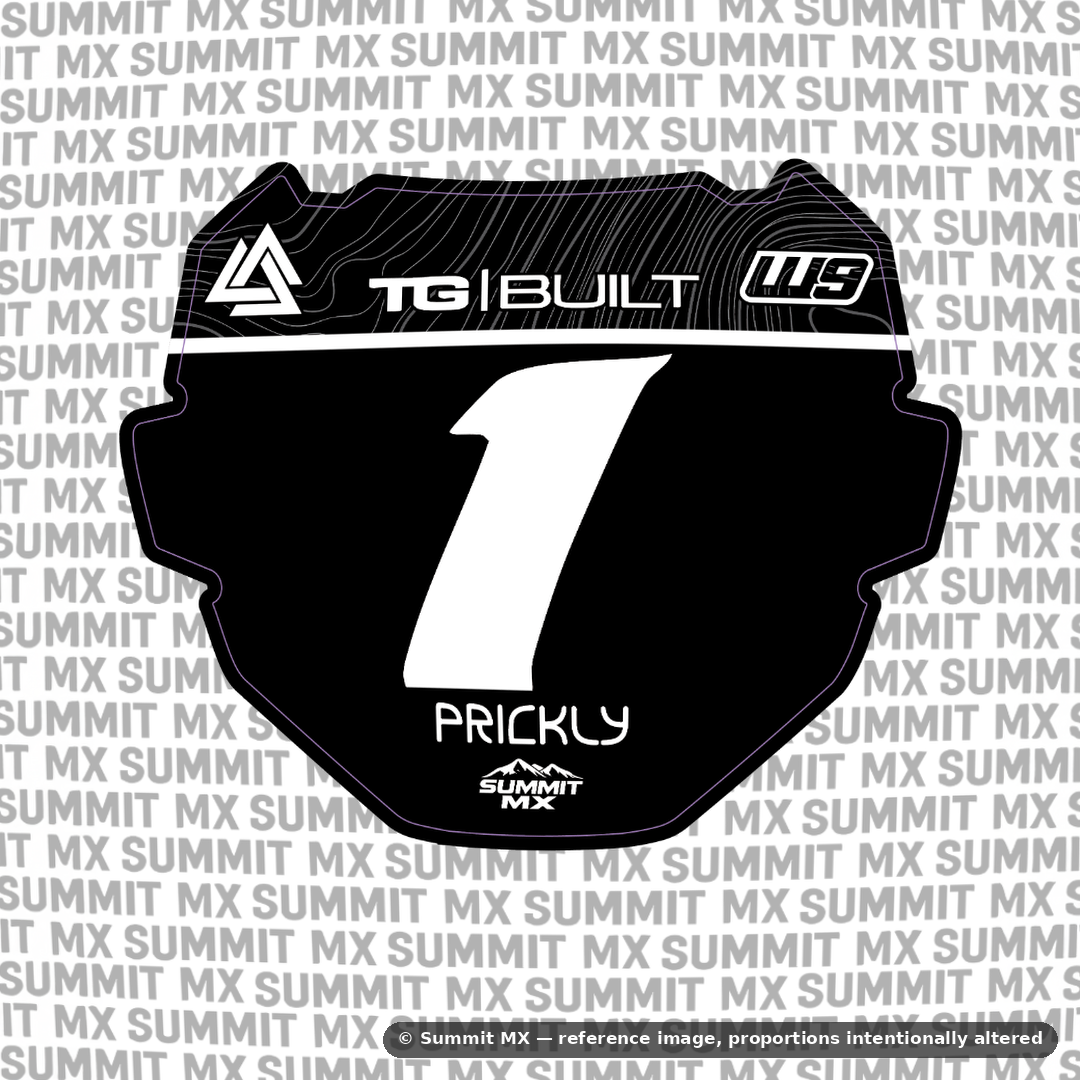 Ridgeline Number Plate Decal