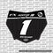 Vertex Number Plate Decal